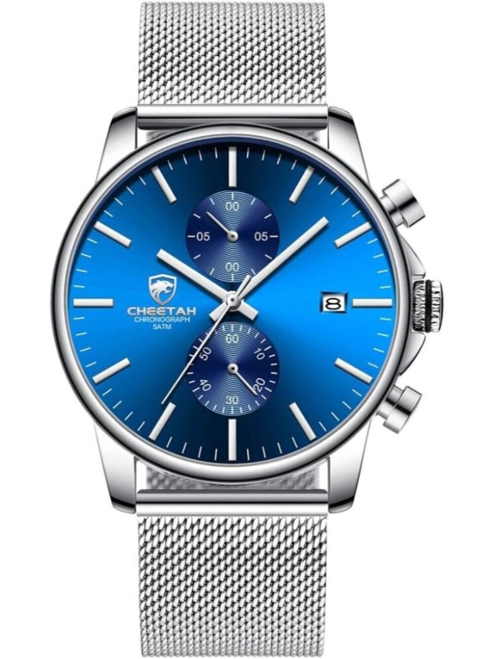 ⚡Men’s Watch Fashion Sport Quartz Analog Mesh Stainless Steel Waterproof